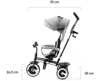 Kinderkraft Rowerek Trójkołowy Aston Grey - 463171 - zdjęcie 9